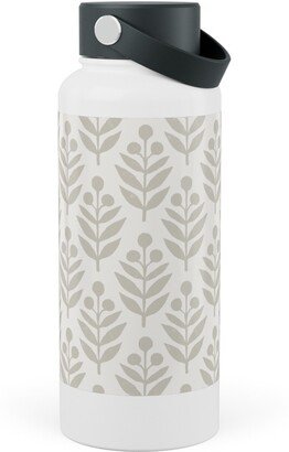 Photo Water Bottles: Lotti Quiet Stainless Steel Wide Mouth Water Bottle, 30Oz, Wide Mouth, Beige