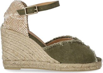 Betina Olive Green Espadrille With Wedge