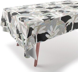 evamatise Leopards and Palms Rainbow Tablecloth