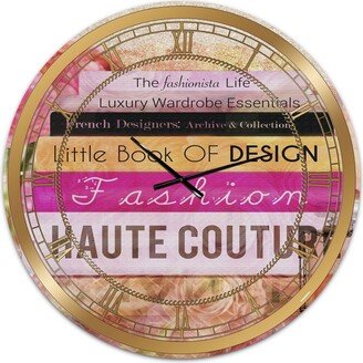 Designart Fashionista Reads Large Fashion Wall Clock - 36 x 36