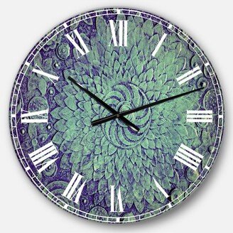 Designart Digital Art Oversized Round Metal Wall Clock