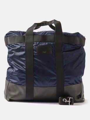 City Leather Trim Recycled-nylon Holdall