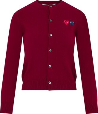 Logo Embroidered Buttoned Cardigan-AA