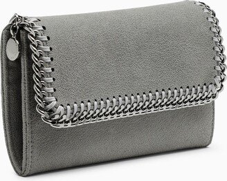 Grey Falabella Shaggy Deer Flap Wallet-AA