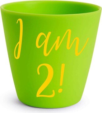 I Am 2 - Vinyl Sticker Decal Label For Glasses, Mugs, Gift Bags, Wrapping. Happy Birthday, Celebrate, Party. Children's