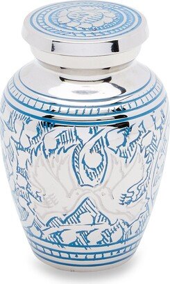 Blue Loving Doves Token Urn