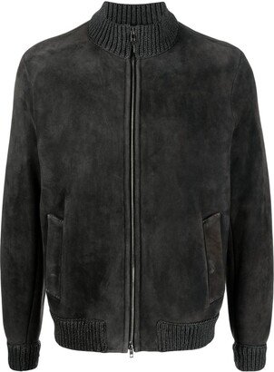 Lambskin Bomber Jacket-AA