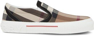 Checked Slip-On Sneakers