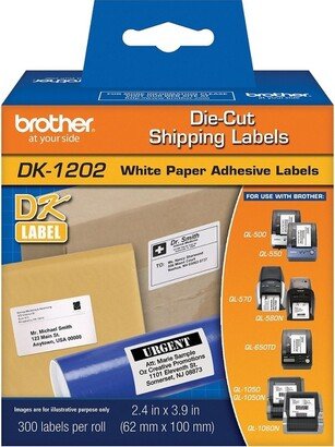 DK-1202 Label Printer Labels 2.4 x 3.9 White Labels/Roll 3 Rolls/Box (DK-12023PK)