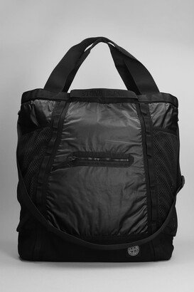 Backpack In Black Cotton