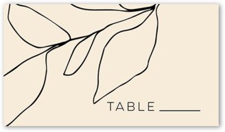 Wedding Place Cards: Honest Leaf Wedding Place Card, White, Placecard, Matte, Signature Smooth Cardstock