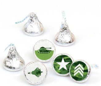 Big Dot Of Happiness Camo Hero - Army Military Party Round Candy Sticker Favors (1 sheet of 108)