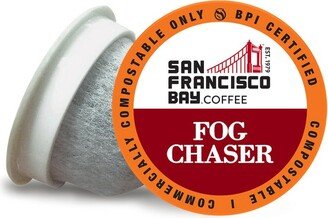 San Francisco Bay Coffee San Francisco Bay Compostable Coffee Pods - Fog Chaser (120 Ct) K Cup Compatible including Keurig 2.0, Medium Dark Roast