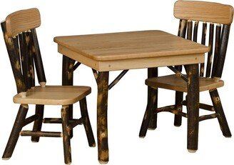 Kunkle Holdings, LLC Hickory Log Child's Table Set