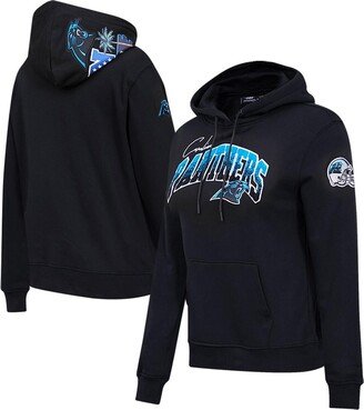 Women's Pro Standard Black Carolina Panthers Local Patch Pullover Hoodie