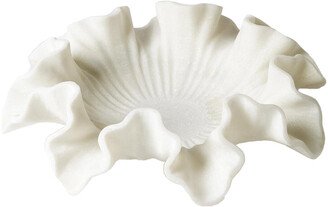 Marble Ruffle Bowl