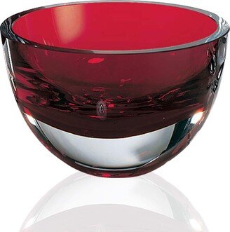 Badash Penelope Red Cased Glass Bowl D6 x H3.75