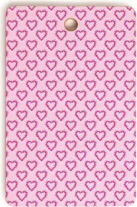 Lisa Argyropolous Mini Hearts Pink Rectangle Cutting Board