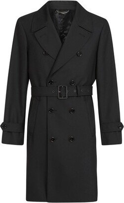 Wool trench coat