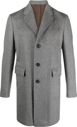 Cashmere-Blend Single-Breasted Coat