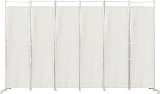 6-Panel Room Divider Folding Privacy Screen - 19.5