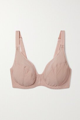 Soire Confidence Mesh Underwired Soft-cup Bra - Pink