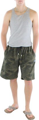 Mens Fleece Workout Shorts