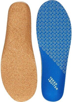 Tread & Butter Day One - Cascadia Men's High Arch Cork Insole (Amazon Blue/Natural Cork) Men's Insoles Accessories Shoes