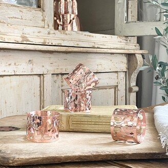 Coppermill Kitchen Vintage Inspired Copper Napkin Rings Set Of 4