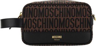 Logo-Jacquard Zipped Makeup Bag