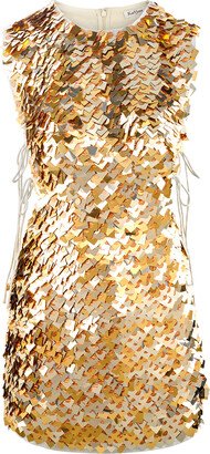 Raevynn Fallon Dress In Mixed Metal Sequins