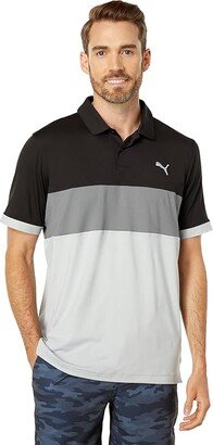 Golf Cloudspun Highway Polo Black/High-Rise) Men's Clothing