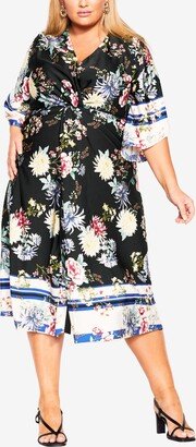 Plus Size Trendy Linda Wrap Dress