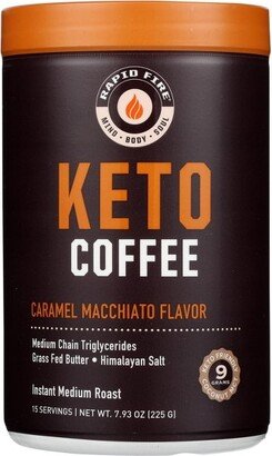 Rapid Fire Coffee Rapid Fire Instant Coffee Keto Caramel Macchiato Flavor - 1 Canister/7.93 oz