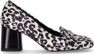 Leopard Pattern Slip-On Pumps