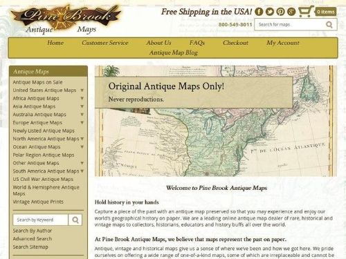 Pine Brook Antique Maps Promo Codes & Coupons