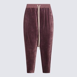 Amethyst Viscose And Silk Blend Track Pants