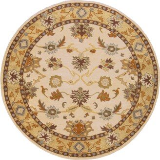 Caesar Cae-1010 Khaki 4' Round Area Rug