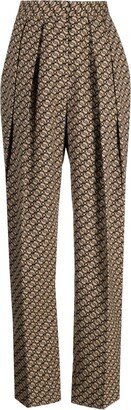 Straight-Leg Wool-Blend Trousers-AA