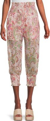 Lourdes Paisley Tapered Pants