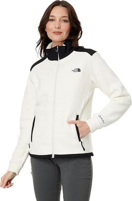 Alpine Polartec(r) 200 Full Zip Jacket (Gardenia White/TNF Black) Women's Clothing