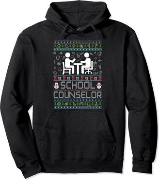 School Counselor Ugly Christmas Costume Outfits Ugly Christmas Sweaters Men Women Xmas Ugly School Counselor Pullover Hoodie