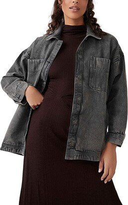 Madison City Twill Jacket (Washed Black) Women's Clothing