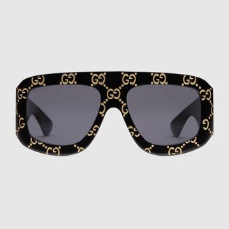 Oversize rectangular sunglasses