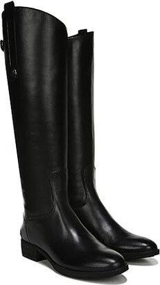 Penny Leather Riding Boot (Black) Women's Zip Boots