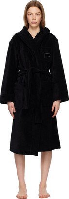 Black Towelling Robe