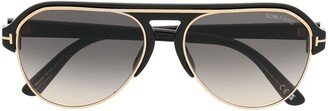 Tinted Pilot Sunglasses