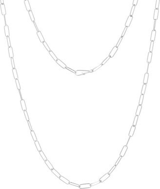 White Gold Short Cable Chain