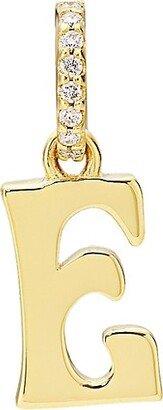 Alphabet 14K Yellow Gold & 0.045 TCW Diamond Letter Charm