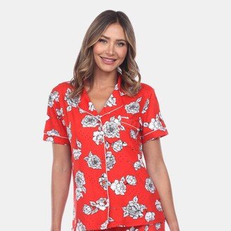 Short Sleeve Floral Pajama Set